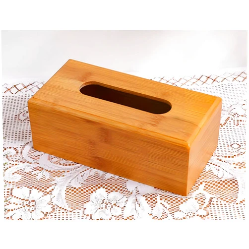 ICOMPY Bamboo Tissue Case, Long Angle Tissue Case, Large