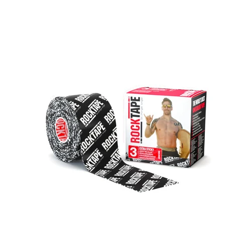 RockTape Extra Sticky Kinesiology Tape - Athletic Tape for Muscle Pain Relief, Injury Recovery - Microscopic Skin Lifting & Decompression - Sweat & Water Resistant