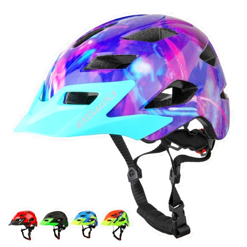 EXCLUSKY Kids Helmet, Exclusky Kids Bike Helmet Adjustable Safety Lightweight Children Bicycle Helmet for Kids Skating Cycling Scooter Boys and Girls Bicycle Helmets Ages 3-5-8-14