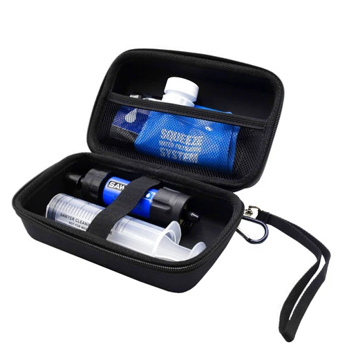 ProCase Water Filter Case for Sawyer Products Mini Water Filtration System, Hard Carrying Case Shockproof EVA Storage Case for Drinking Straw, Squeeze Pouch and Other Accessories(Case Only)-Black
