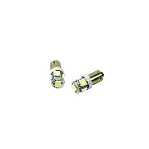 LEDpartsNow Pair of (2) T10 12V White 5-LED Dome Light Bulbs BA964132 H6W 293