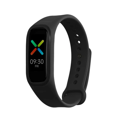 kwmobile Strap Compatible with Oppo Band Sport Strap - Replacement Silicone Watch Band - Black