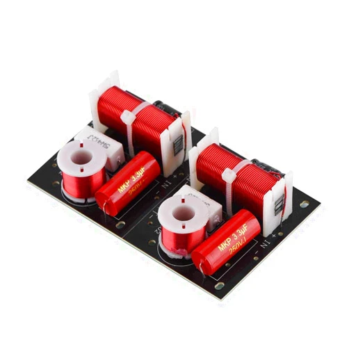 Serounder 2 Way Audio Speaker Frequency Divider Module Treble Bass Hi-Fi Audio Crossover Filter Distributor Board for DIY Speaker
