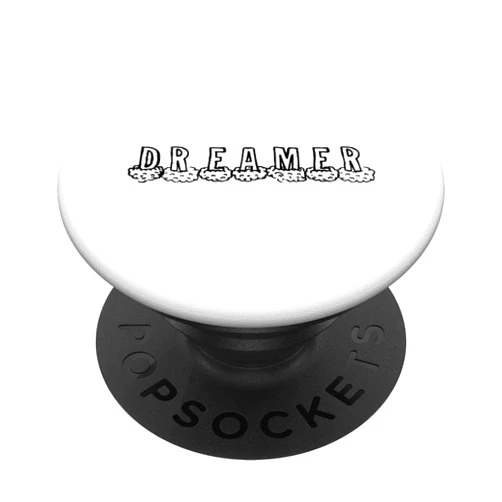 Day Dreamer In The Clouds Dreamer Cute Fluffy Dream Cloud Rainbow Creative Imagination PopSockets Swappable PopGrip