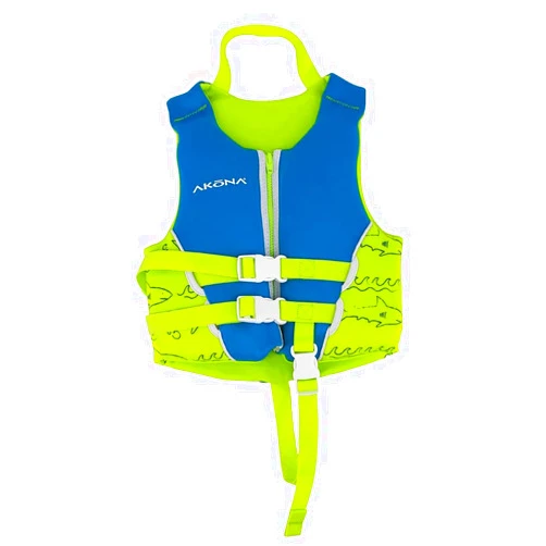 AKONA Child Neoprene Life Jacket for Boys, US Coast Guard Approved, Rated for Children Weighing 30-50 Pounds