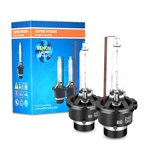 Gppower D4S/D4R 6000K Xenon HID Replacement Bulb White Metal Stents Base 12V Car Headlight Lamps Head Lights 35W 1pair (D4s/D4R)