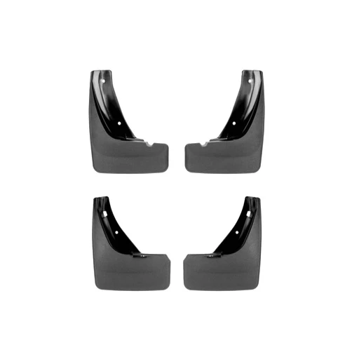 WeatherTech Custom No Drill Splash Guard MudFlaps for Hyundai Santa Cruz - Front & Rear Set (110149-120149), Black