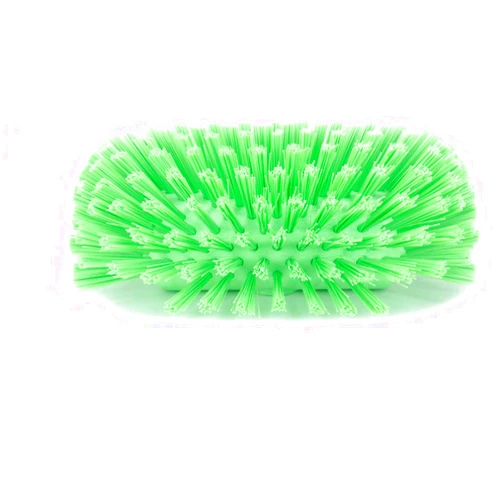 SPARTA Tank and Kettle Scrub Brush Heavy-Duty Tile Brush, Color-Coded and Handle Compatible (Sold Separately) for Optimal Access In Spacious Containers, Plastic, 5.5 X 9.5 Inches, Lime
