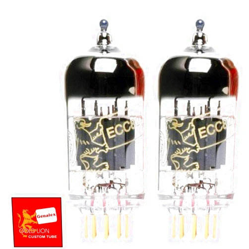Genalex Gold Lion 12AU7 / ECC82, Matched Pair (2 tubes)