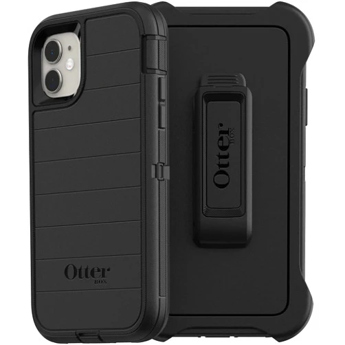 OtterBox Defender Series Screenless Edition Case for iPhone 11 (Only) - Holster Clip Included - Microbial Defense Protection - Retail Packaging - Black