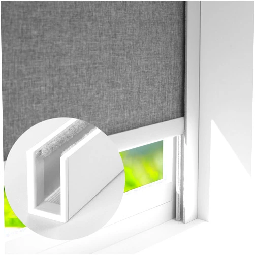 ZSTARR Custom Aluminium Alloy Light Blockers u-Channel Blackout Light Blockers Side Tracks for Window Shades and Blinds Side Tracks for Blackout Shades Light Blocking Strips for Bedroom 2Pcs