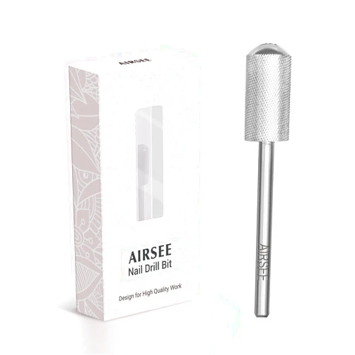 AIRSEE Tungsten Carbide Acrylic Nail Drill Bit Efile Electric File Machine Head Tip for Manicure Polishing Art Remove Gel 3/32