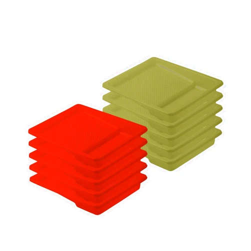 Bates Choice Bates- Paint Tray Liner, 9 Inch, 10 Pack, Vintage Colors, Paint Pans Trays, Plastic Paint Tray, Disposable Paint Tray, Paint Roller Tray Liners, Paint Trays for Painting Walls, Paint Pan Liners