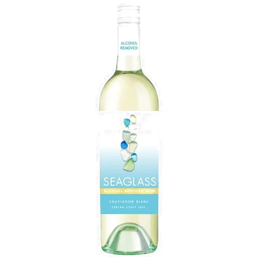 ChromaCast Seaglass Alcohol-Removed Sauvignon Blanc – Crisp, Clean & Refreshing Non-Alcoholic White Wine with Lemongrass, Melon & Citrus Aromas – 750ml Bottles - 1 Pack