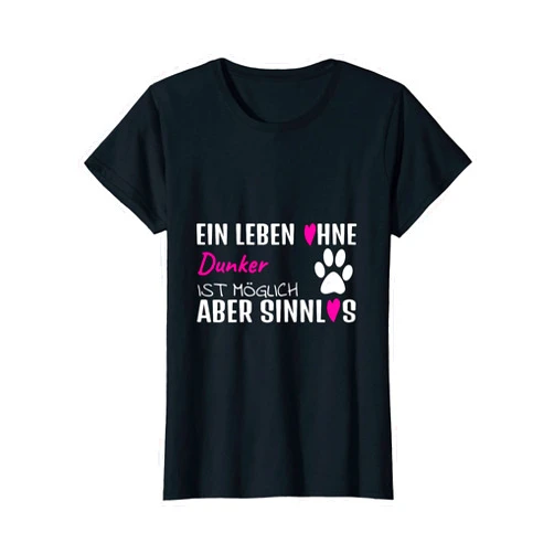 Hundesport Hundeplatz - Lustige Sprüche Damen Mode Dunker Dog Owner's Saying Gift Purple T-Shirt