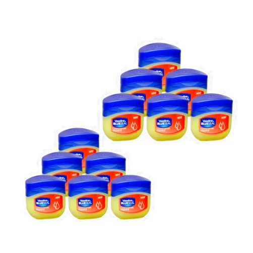 Vaseline BlueSeal Nourishing Skin Jelly 1.7oz (50ml) Jar with Vitamin E (Pack of 12)