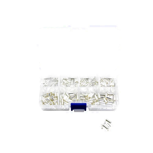 Generic Hesai Non-Insulated Wire Connector Ferrules Electrical Cable Terminal Copper Bare Tinned Crimp Terminal 0.5mm2-6mm2 22-10 AWG - (Color: Beige)