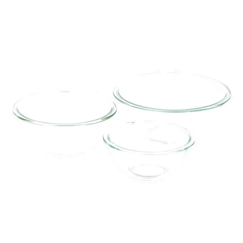 Pyrex Glass Mixing Bowl Set (3-Piece Set, Nesting, Microwave and Dishwasher Safe)