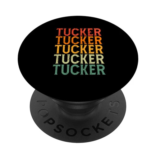 Vintage Tucker Personalized Name Gift Retro Custom First Name Tucker PopSockets Swappable PopGrip