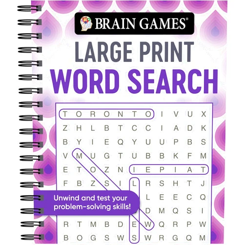 Publications International Ltd.,Brain Games Brain Games - Large Print Word Search (Swirls)