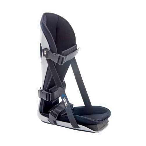 United Ortho Plantar Fasciitis Adjustable Leg Support Brace Fits Right or Left Foot for Soreness Relief, Foot Pain and Stretching, Medium, Black