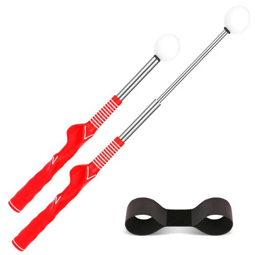COOKHDIY Retractable Golf Swing Trainer-Portable Indoor/Outdoor Swing Plane Aid for Muscle Memory,Tempo & Anti-Slice Training,Adjustable Golf Practice Tool for All Skill Levels.