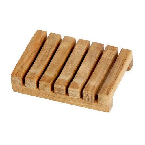 Bare Decor Subsy Soap Dish, Teak Wood, Brown