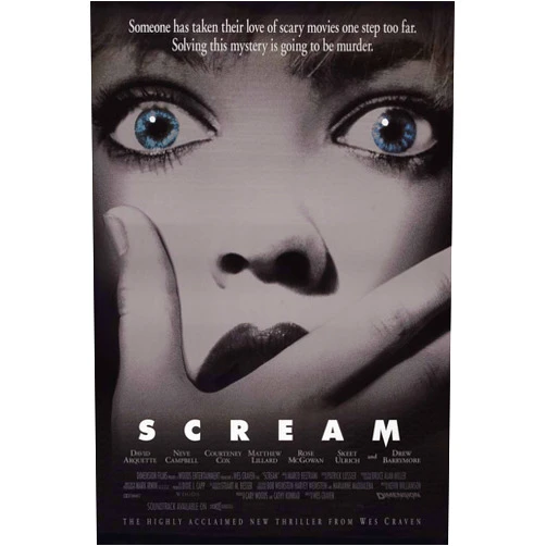 Sweetums Signatures Scream - 1996-12x18 inch(30cmx46cm) Movie Poster Frameless Gift