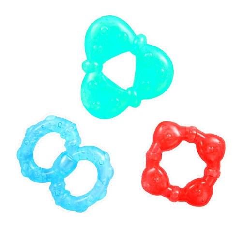 Bright Starts Stay Cool Teethers, Water-Filled & Chillable, BPA Free Teething Toy, Ages 3 Months+, Unisex, 3-Pack