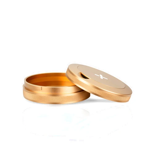 X KNOX TinX Premium Storage Container for SNUS Features Twist Lock and Knurled Sides | Prevent Spillage and Strong Grip | SNUS Metal Can | Pill Container | Airtight Container | Gold SNUS Container