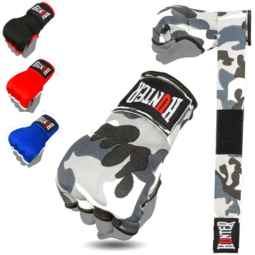 HUNTER Gel Padded Inner Gloves with Hand Wraps for Boxing (Comes in Pair)
