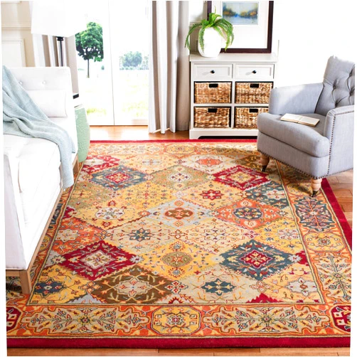 SAFAVIEH Heritage Collection 8' x 10' Multi HG512A Handmade Traditional Oriental Premium Wool Area Rug