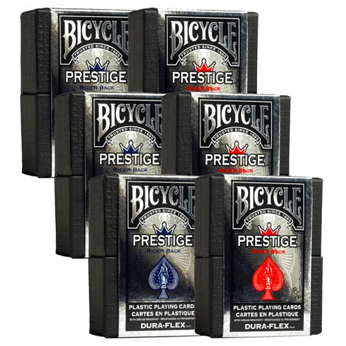 Bicycle Prestige Plastic Playing Cards Plastic Playing Cards (Pack of 6)