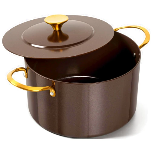 MICHELANGELO 6 Quart Stock Pot with Lid - Non-Stick Soup Pot with Lid, Non-Toxic Cooking Pot, Aluminum Stockpot - Oven Safe & All Stoves Compatible