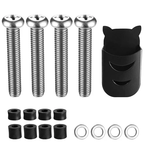 Maozhren M8 Screws for Samsung TV M8x45mm TV Mount Screws Kit for Samsung TV with 25mm Long Spacers TV Mounting Hardware Kit with Holder