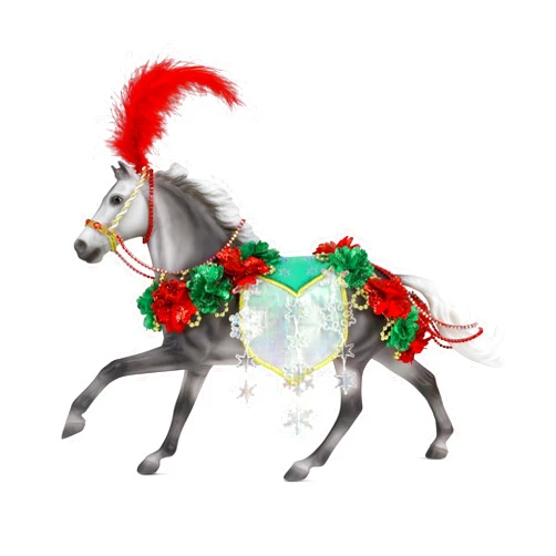Breyer Horses 2025 Holiday Collection – Christmas in Bloom | Limited Edition Holiday Horse | Traditional 1:9 Scale Collectible Model Horse, for Collectors