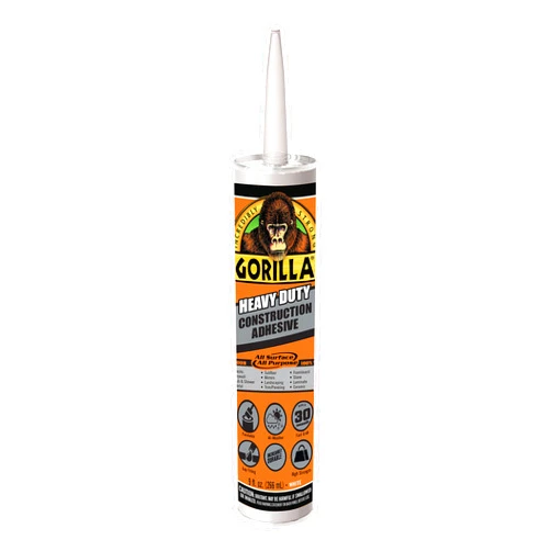 Gorilla 8010001, 9 oz, White Heavy Duty Construction Adhesive, 1 Pack