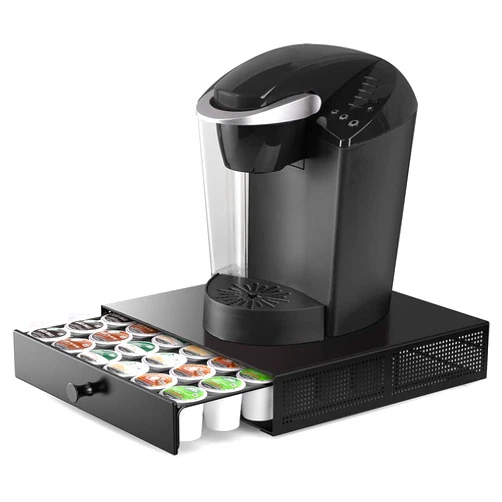 SICHEER K Cup Organization Storage Drawer Maker K Cup Holder Coffee Pod Organizer Stand Tray Counter Rack Countertop Maker Stand Capsules Compatible with Keurig Accessories Holds 36 Pods