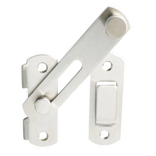 Alise 4 inch Flip Latch Gate Latches, Safety Door Lock for Barn Wood Fence Sliding French Doors,Heavy Duty SUS304 Stainless Steel Gate Hardware Brushed Nickel MS9500-LS