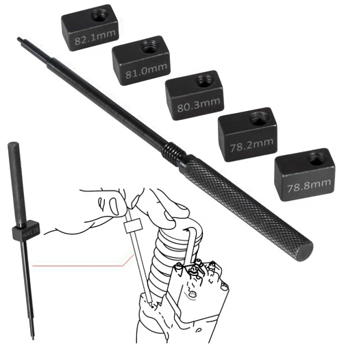 E-cowlboy 3350 Injector Height Gauge Kit for Detroit Diesel Series 50 & 60 Engines, Plastic & Metal Body, Includes 78.2mm, 78.8mm, 80.3mm, 81.0mm & 82.1mm Gauge Blocks, HG - 1590