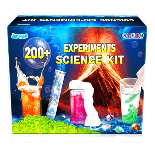JOPSHEEN 200+ Science Experiments Kit for Kids, STEM Project Educational Science Lab Volcano Toys Birthday Gifts for Boys & Girls, Chemistry Set, Gemstone Dig Learning Activities