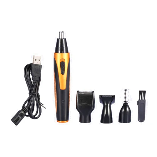 Shenruifa Nose Hair Trimmers for Men, 4 in 1 Rechargeable Men Nose Ear Temple Hair Trimmer Electric Beard Eyebrow Clipper Shaving Kit
