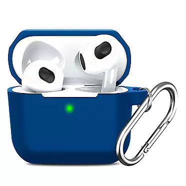 Miyabitors Bluetooth Wireless Noise Cancelling Earbuds | in-Ear Waterproof Headphones | with Portable Silicone Charging case Hi-Fi Stereo Microphone Wireless Earbuds for iPhone/Air pods Pro (Blue)