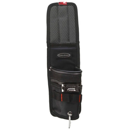 McGuire-Nicholas Quad Series Tool Sleeve | Durable Tool Storage with Snap Hook Attachments | Attach to Front Pocket, Back Pocket, Belt Loop or Waistband, Black/Gray - 810-Q