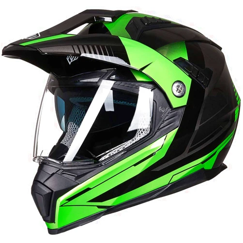 ILM Off Road Motorcycle Dual Sport Helmet Full Face Sun Visor Dirt Bike ATV Motocross Casco DOT Certified Model 606V