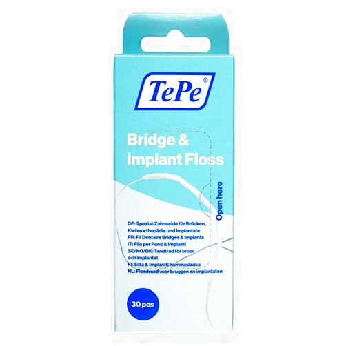 TePe Bridge & Implant Floss, 30 pcs