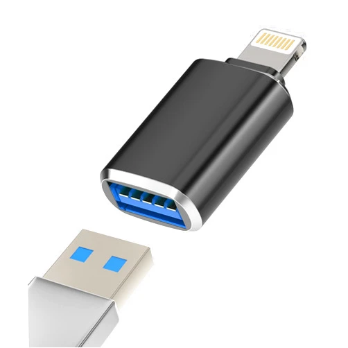 Aksenli iPhone OTG Adapter Camera Card Reader Lightning to USB Flash Drive Keyboard Mouse MIDI Hub Dongle Compatible with Apple 11 12 13 Pro Max Mini XR X XS 7 SE 8 Plus Ipad Air Piano Data Sync Converter
