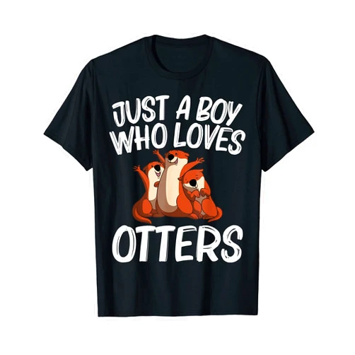 Best Giant Otter Aquatic Mammal Zookeeper Clothes Funny Otter Gift For Boys Kids Sea Otter Animal Pet Costume T-Shirt