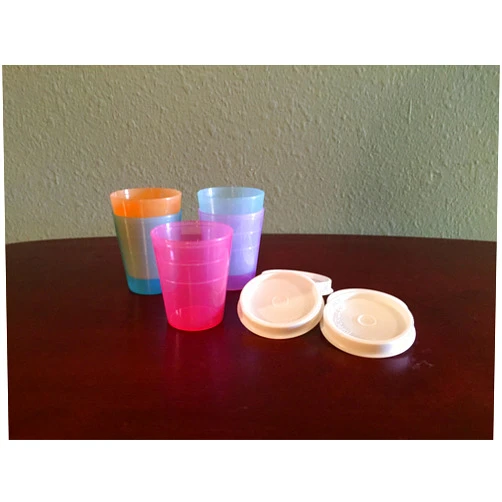 TEIROO Tupperware Tupper Minis, set of 5, mint, mango, pink punch, purple daisy, cool aqua, white seals.