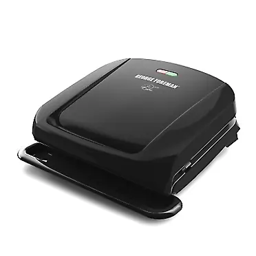 George Foreman 4-Serving Removable Plate Grill and Panini Press, Black, GRP1060B